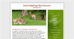 Desktop Screenshot of damwildgehege-rheinhausen.de
