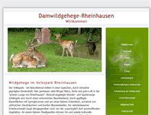Tablet Screenshot of damwildgehege-rheinhausen.de
